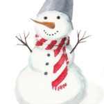 Картинка для декупажа: снеговик
