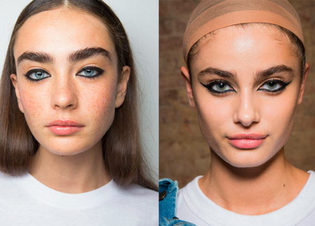 макияж весна лето 2022 2023: стрелки во внутреннему веку черные